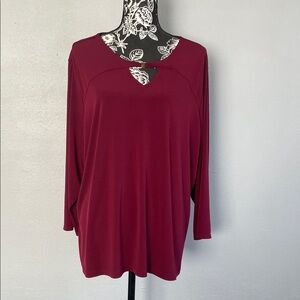 Liz Claiborne Deep Red Blouse